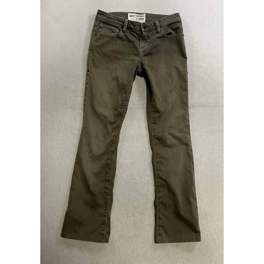 Jimmy Taverniti Anti Exposure Jeans Size Women's Size 27x27 Green Faded